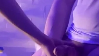 Amateur Boy Squirting Piss on His Step Dad and Sucking His Thick Cock (and Spitting on It) in the Bathroom