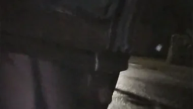 Hot Rainy Walk (garters and Bulge Meggings)