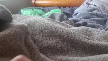 Wanking Big Cock with Tight Ballring