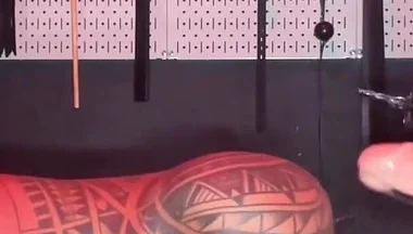 First Time Fisting Video with Cagedjock Part 2 Interview and Fisting, Nipple Play Butt Plug, Massage Machine and Pegging