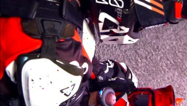 A Vibrating Ring Made Me Cum Hands-free on My Friend's Helmet.