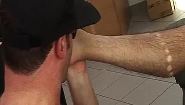 Horny Dude Sucks and Jerks His Buddy on the Couch