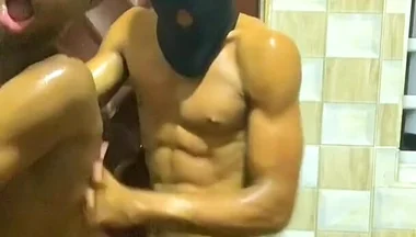 Kitchen Spicy Session with Straight Friend