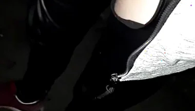 Winter Hike with a Piss-soaked Rubber on My Dick
