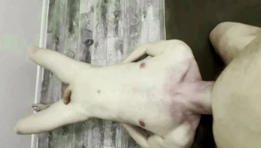 The Fat Man Got Excited and Cummed Twice in the Guy's Mouth.