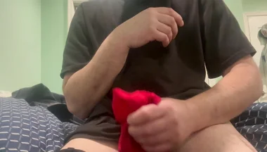 Stepdaddy Jerking off Into Stepdaughter Panties