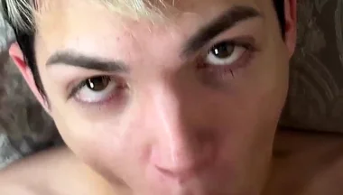 I Cum on His Face with My Hot and Sweet Cum!