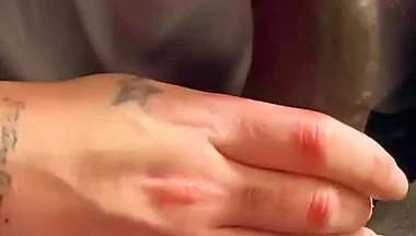 Sexy Trav Sucks My Big Cock Gently and Roughly