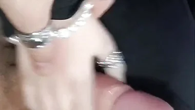 Hannah Plays with My Sperm!