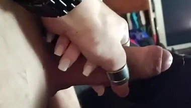 POV - Wet Handjob & Cum on Hana