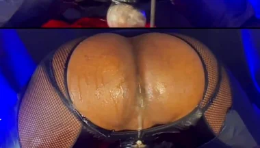 Bottom Digs in Gaping Butthole with Toys