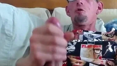 Masturbating