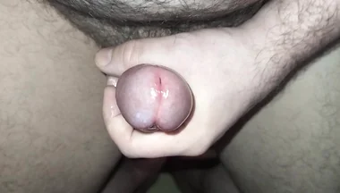 Mastubation with Lube and Cumshot