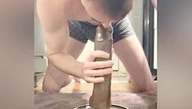 Sloppy Deepthroating And On Dildos