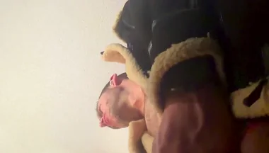 Camera Is Looking up at Me as I Jerk off Bust