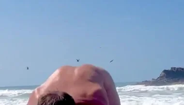 Naked Workout in Zipolite Mexico. Jumping Jacks with a Sprawl