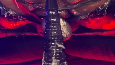 Femboy Bottom Dipsodeep Creams Butthole with Large Dildo - Anal Training