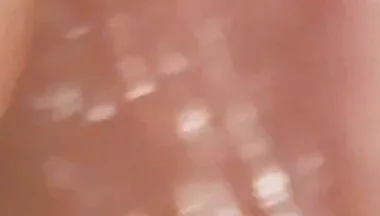 Wide Hole Filled with Pre Cum in Close up