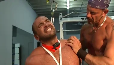 Colin Steele And Jessie Balboa In Gym Training Agony
