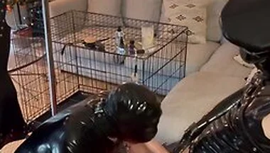 Latex Master Extended Cock Worship From Latex Gimp