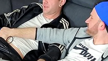 Sniffing Sneaker, Socks And Feet And Cum On Them