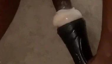 On My Knees Fucking Torch Fake Pussy