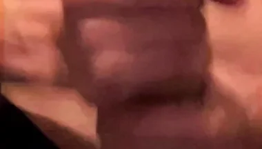 Skinny Guy Uses Both Hands to Stroke His Thick Dick and Drip Cum