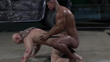 Lustful Kombat 3 - Jax XXX Baraka Scene