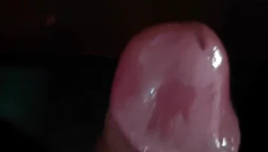 I Wanted to Show off Some Glistening Pre-cum, but Ended up Making a Mess Instead