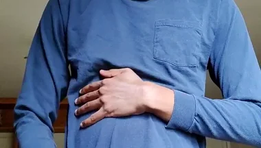 Masturbating