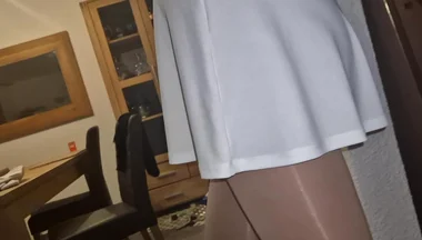 White Short Skirt Ass Watcher