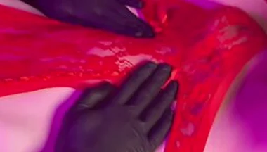 Deep Anal Penetration With My Longest Dildo. Belly Bulge Under Red Lingerie