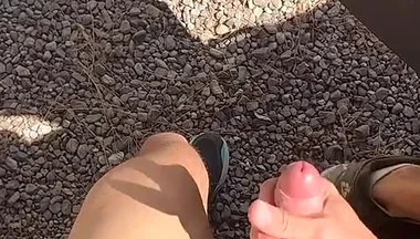 Open Parking Naked Masturbation
