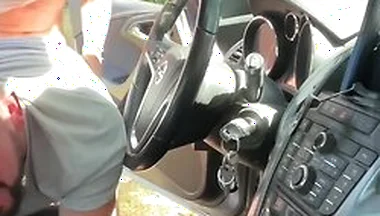 On A Countryside Rest Area, I Flash My Big Cock In The Car He Watches, Sucks It, And I Fuck Him Ha
