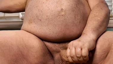 Bear Stroking His Monster Cock