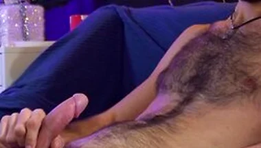 Hairy Chest Guy Edging Cum Explosion