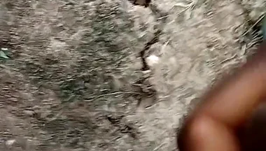 African Boy Masturbating Inside the Bush