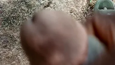 African Boy Masturbating Inside the Bush