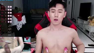 Double-camera, Self-insertion, Nipple Clips, Ejaculation