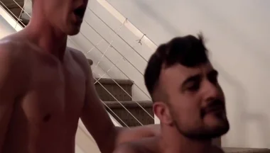 Bearded Homos Anal Fucking Session With Big Dicked Lover - Michael Del Ray And Pierce Paris
