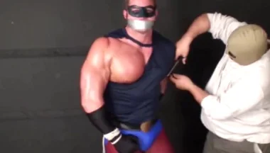 Superhero Stripped & Man Handled