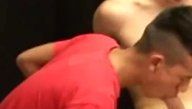 Slutty Thien Lan Drops to His Knees
