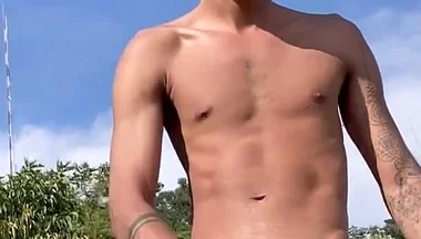 Exhibitionism in the Middle of the Mountain After Exercising