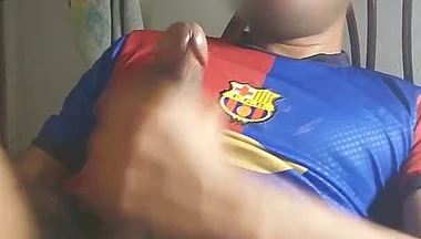 Masturbating a Big Cock