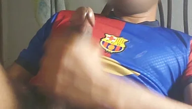 Masturbating a Big Cock