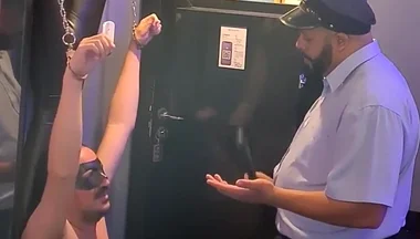 Cuffed and Tested - Bear Cop Gutpunch Session