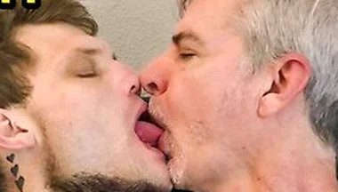 Richard Lennox And Jake Skittles Voraciously Kissing Each Other