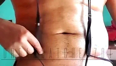 Hot Kolkata Bengali Boyfriend Oild up and Playing and Teasing Himself with Vibrator
