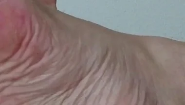 My Ugly Bare Feet in Bed