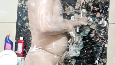 Desi Man Taking a Shower